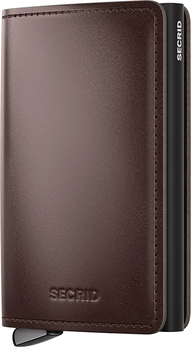 Premium Slimwallet Dusk Dark Brown +