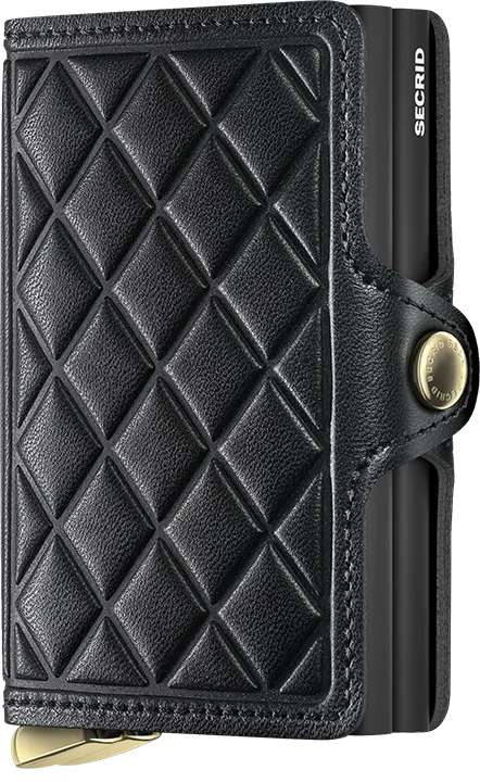 Premium Twinwallet Emboss Diamond Black +