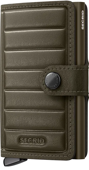 Premium Miniwallet Emboss Lines Cedar +
