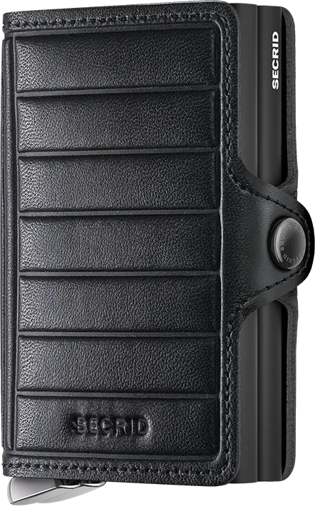 Premium Twinwallet Emboss Lines Black +